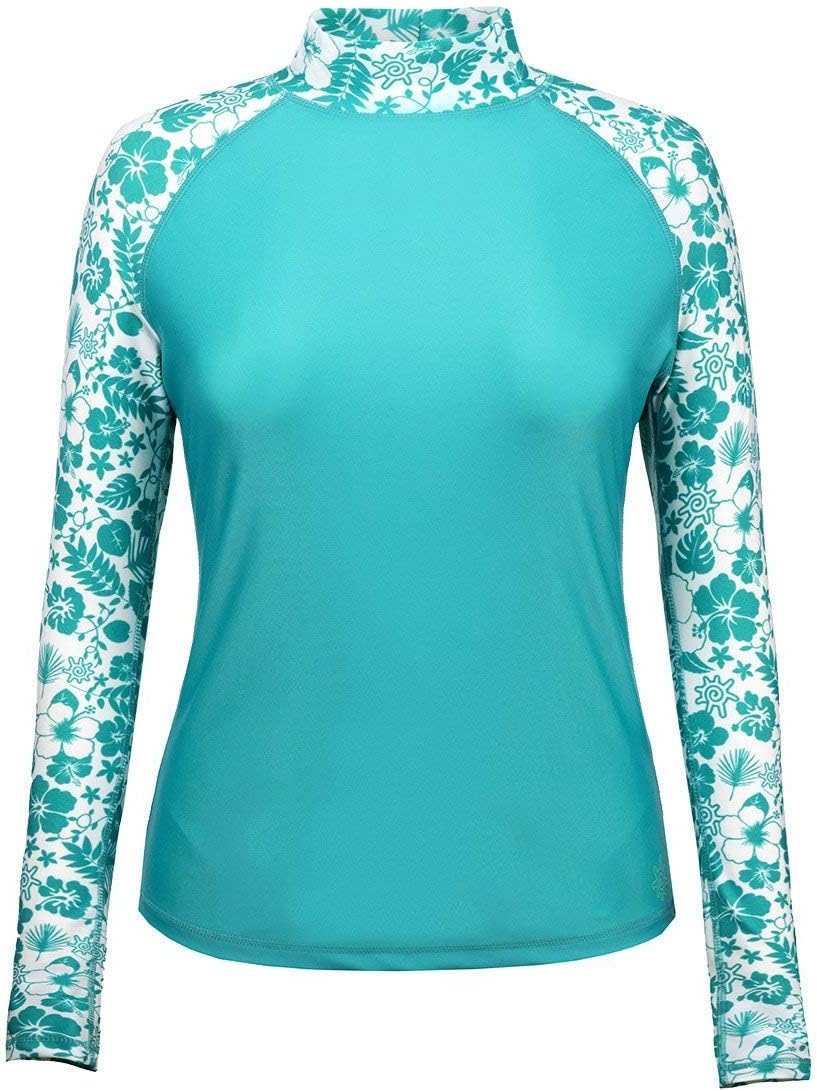 UV SKINZ UPF 50+ Women's Aloha Long Sleeve Sun & Swim Shirt