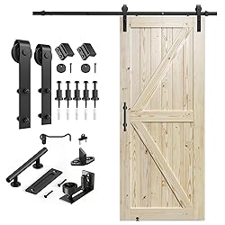 SMARTSTANDARD 38in x 96in Sliding Barn Door with