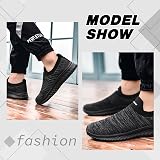 Hanani Mens Womens Slip On Trainers Breathable Mesh Running Shoes UK9 EU43 view 5