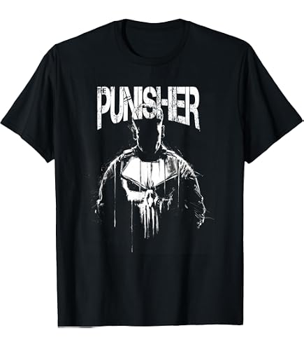 Amazon.com: Marvel The Punisher Frank Castle Vigilante T-Shirt