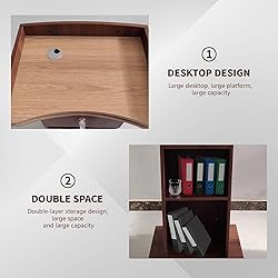 Podium, Wooden Podium, Hostess Stand with Wheels, 2