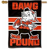Cleveland Browns Dawg Pound Brownie Double Sided Banner Flag