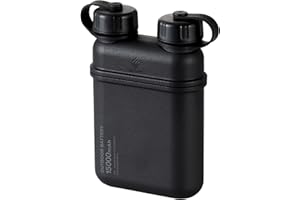 ELECOM NESTOUT Rugged Power Bank, 15000mAh Outdoor Charger, 32W USB C Fast Charging PD, Waterproof IP67, Heavy Duty Shockproof, Tactical Battery Pack for iPhone Tablet Hiking Camping Survival (Black)