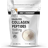 It's Just! - Collagen Peptides (1.25lb) Grass-Fed Protein Powder, Unflavored, GLP-1 Friendly, Heavy Metal Tested by 3rd Party Lab, Type I & III, Hydrolyzed to Dissolve Quickly, 20oz