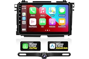 SizxNanv for Vezel HR-V 2013-2022 Radio Compatible with Wireless Carplay Android Auto,Car Upgrade Stereo TouchScreen Bluetooth Navigation GPS WIFI FM/AM Backup Camera Multimedia Player 8Core Head Unit