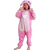 Unisex Children Animal Onesie Pajamas, Kids Flannel Halloween Costume Christmas Pajamas For Girls and Boys 4-13Y