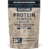 Built by Nature Unflavored Protein Powder - Instantized Whey Protein Concentrate - 1.1 Lb, 16 Servings