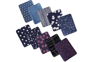 PAICTHEIX Denim Patches Iron on Patches Jean Patches for Jeans Inside and Outside Clothing Hole Repairing and Decoration (10 Sheets Assorted Colors, Denim-Iron on-2)