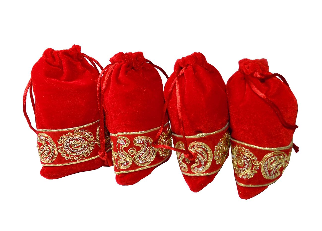 brown leaf royal premium zardosi work velvet potli bags beautiful designer gift potli bags best for wedding ,party supply ,return gifts,anniversary party,