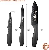 MasterChef 3 Piece Kitchen Knives Set - Chef, Paring & Utility Knives view 7
