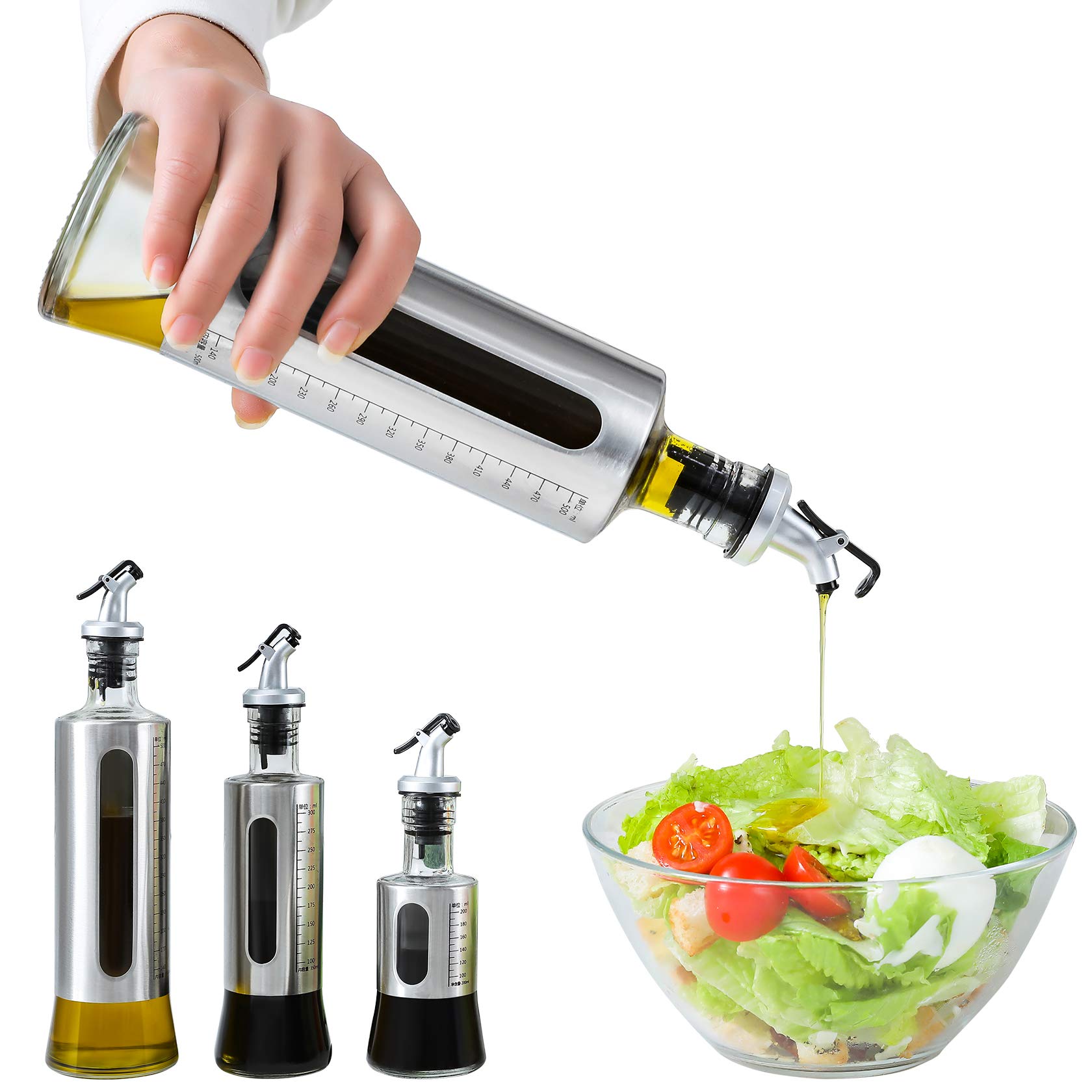 Buy Olive Oil and Vinegar Dispenser Bottle Set(3Pack) Modern Olive Oil