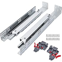 Drawer - irosan LONTAN 6 Pairs Undermount Soft Close Drawer Slides 21 Inch