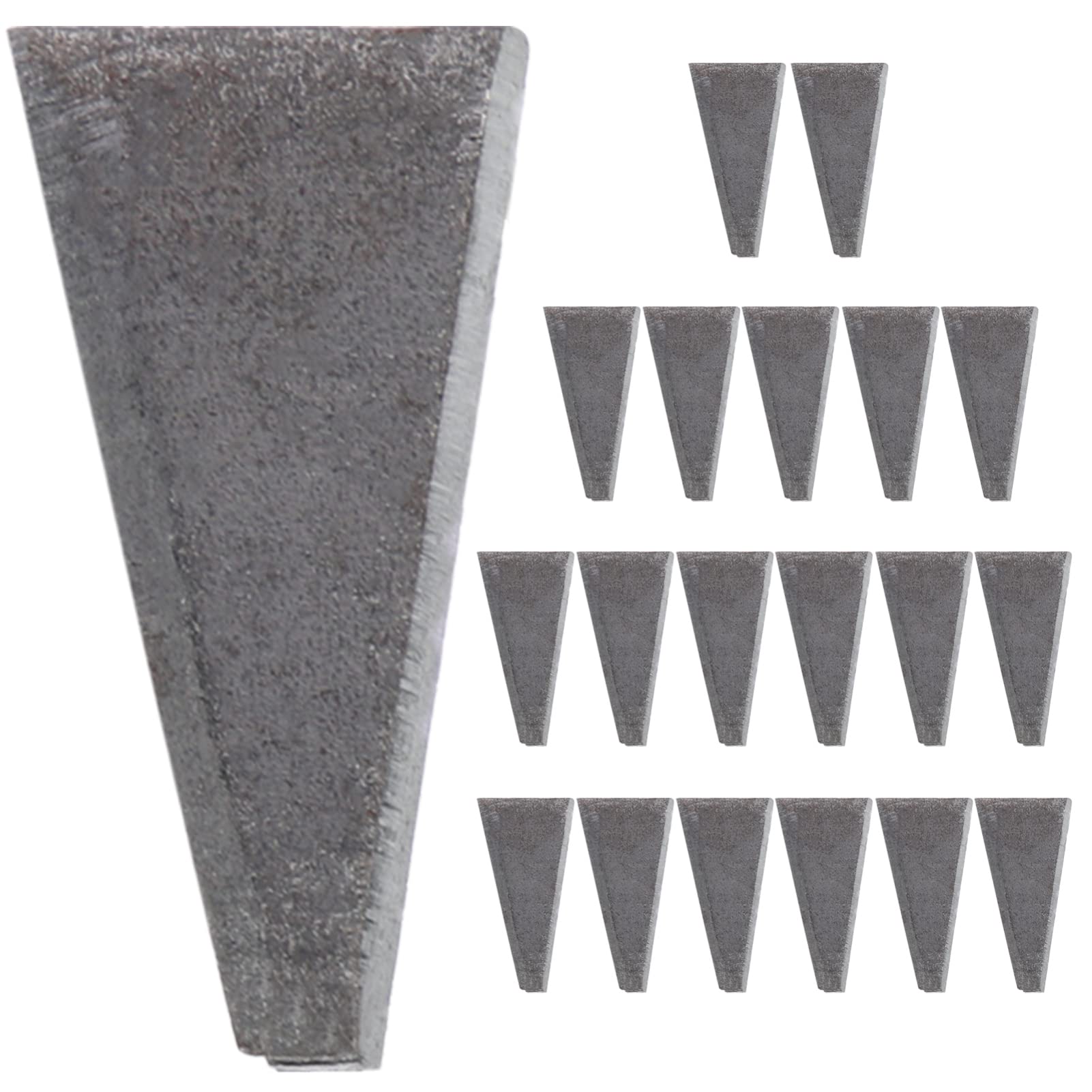 DOITOOL Handle Wedges 20pcs Handle Wedge Carbon Steel Wedge for Sledge Installation Supply Wedges