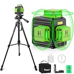 360° Laser Level with 47" Tripod, Huepar 3x360