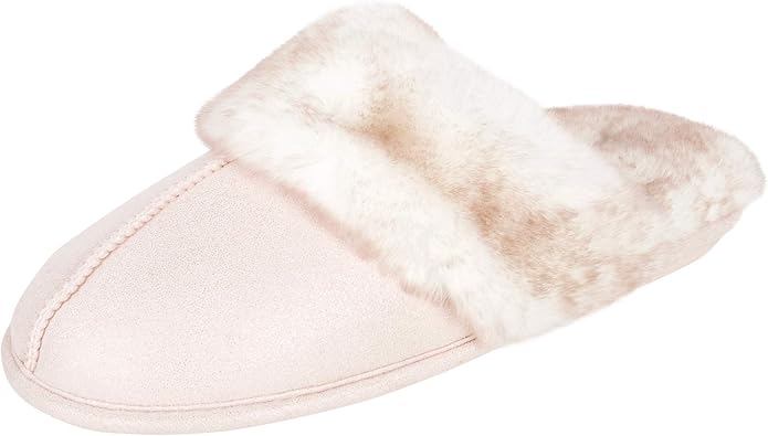 Jessica Simpson Women's Comfy Faux Fur House Slipper