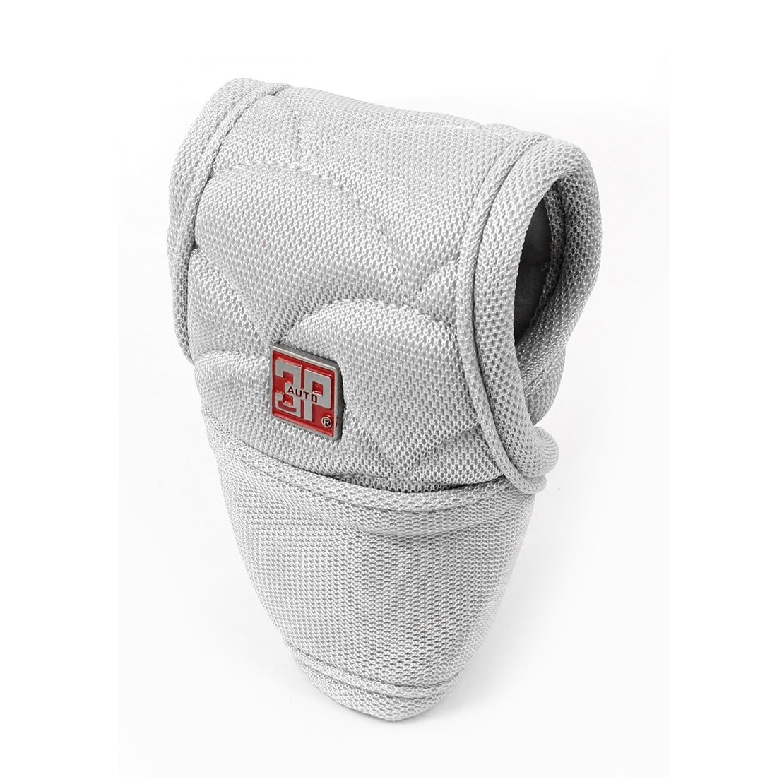 Sourcingmap Gray Nylon Gear Shift Lever Knob Cover Protector Case for Car