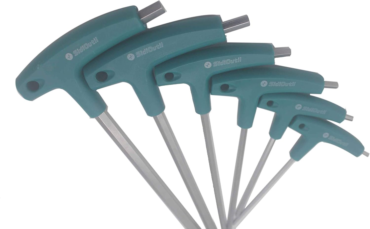 SidiOutil 6pcs Allen Wrench Hex Socket Screwdriver T-Handle Wrench Screws Tool Hex Key T Handle Inner Hexagon Wrench Hand Tool Spanner For Bike Car Tool