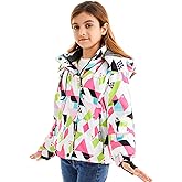 FARVALUE Girls Waterproof Ski Jacket Windproof Winter Coat Warm Fleece Snow Coat Outdoor Raincoats Hooded