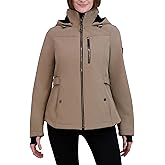 HFX Women's Softshell Transitional Jacket – Bonded With Mellow Pile, Water & Wind Resistant With Faux Fur Lining