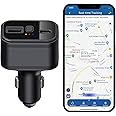 TKSTAR Car GPS Tracker Device - Hidden GPS Tracker for Vehicles, GPS Locator with USB & Type-C Charging Port, Hidden Tracking Devices Compatible with 9-32V - TK818