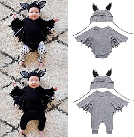 Walabe Halloween Deguisement Bebe Garcon Fille Vetement Costume Chapeau Costume 0 24 Mois Deguisement Vampire Chauve Souris Enfants Fille Costume Halloween Barboteuse Bebe Fille 0 24m Vetements Faircertification Com
