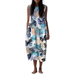 Casual Dresses Summer Fall Cotton Linen Midi