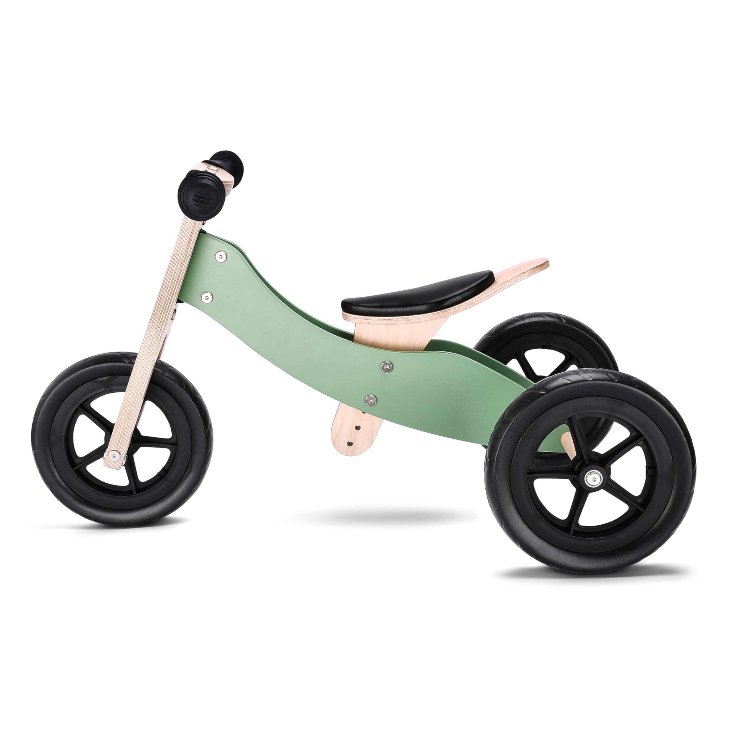 banana bike Toddler Wooden Balance Bike - No Pedals Tricycle - Puncture Proof Tires, Ergonomic and Durable - Birthday Gift for Boys and Girls - Ideal for Kids - 29.9''x16.9'' (Green)