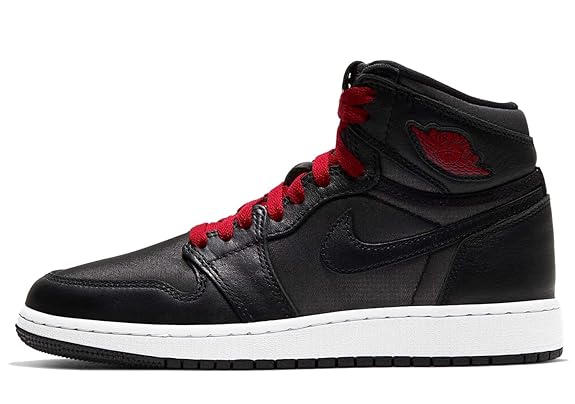 Buy Nike Air Jordan 1 I High OG Black Satin GS Grade School Youth 575441-060 US Size 6.5Y at 