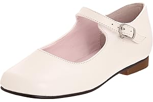 NINA Girls' Bonnett Mary Jane - Elegant Leather Dress Shoes, Comfortable, Stylish, Perfect for Parties & Weddings