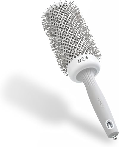 Olivia Garden Expert Blowout Speed White Grey Ceramic Round Brush 55