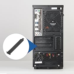 MECCANIXITY 12PCS Black PCI Slot Cover Dust