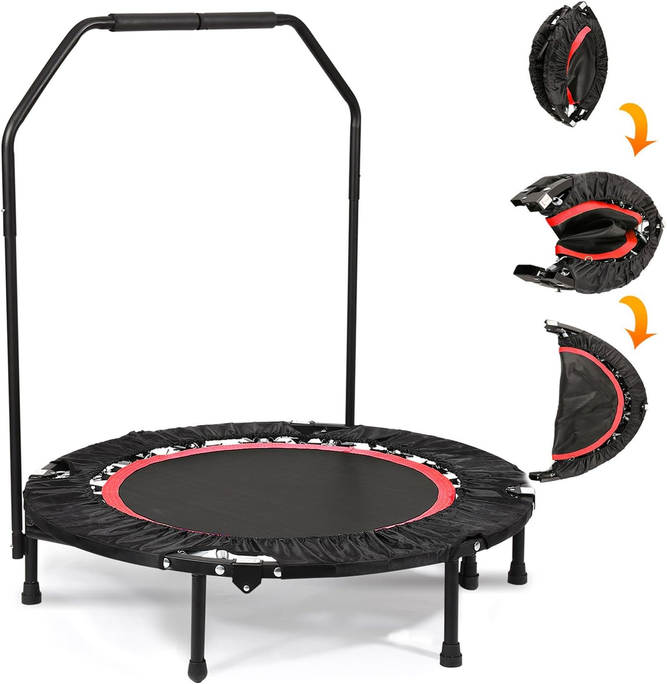 Joyda Fitness Trampolin Faltbar Indoor Gymnastik Trampolin für Erwachsene Amazon.de Sport