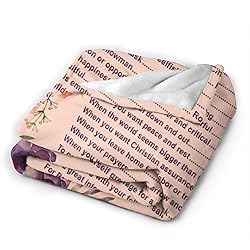 Jbofyee Bible Emergency Numbers Verse Quote Throw