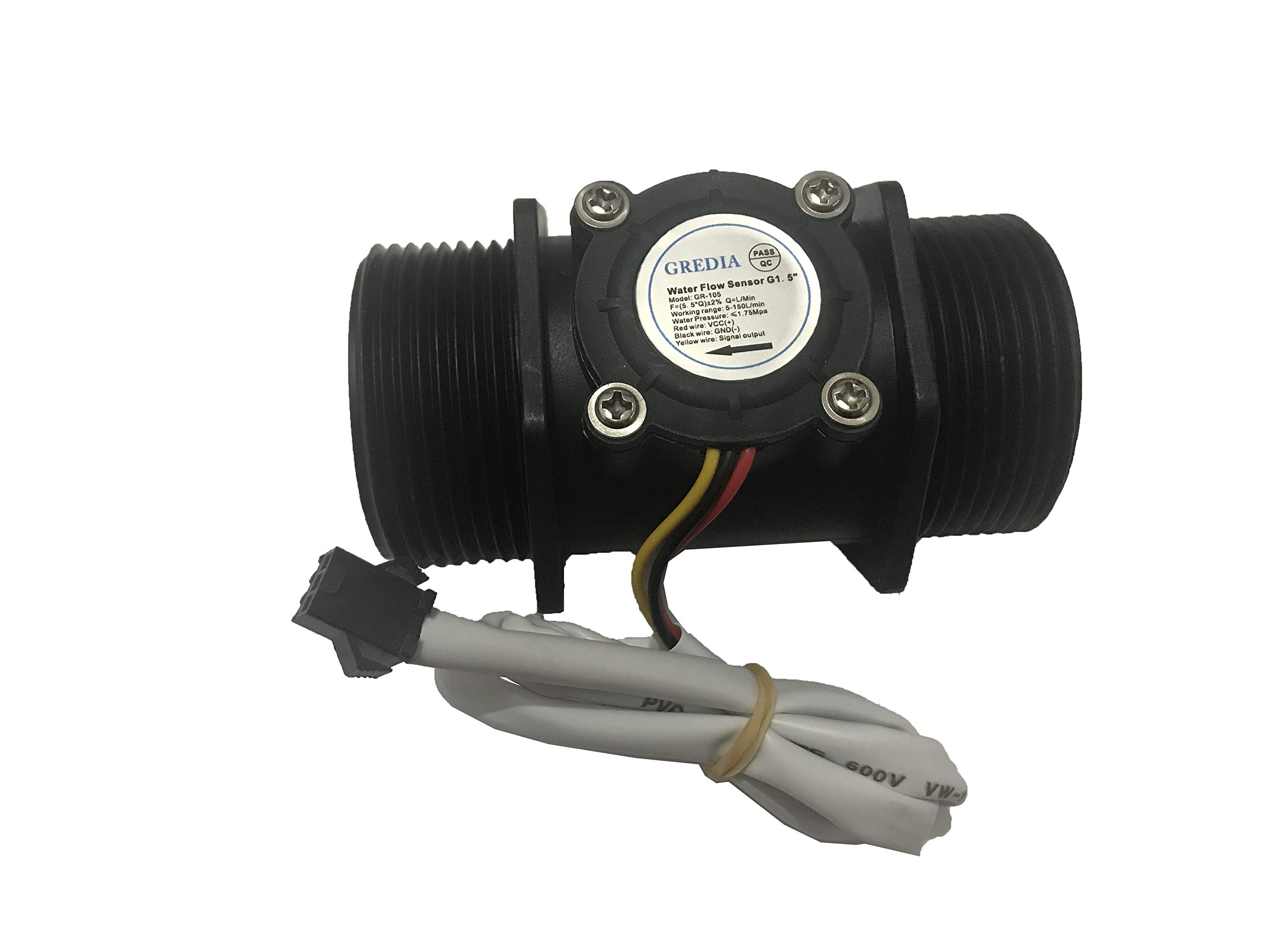 GREDIA G11/2" 1.5" Water Flow Sensor FoodGrade Switch Hall Effect