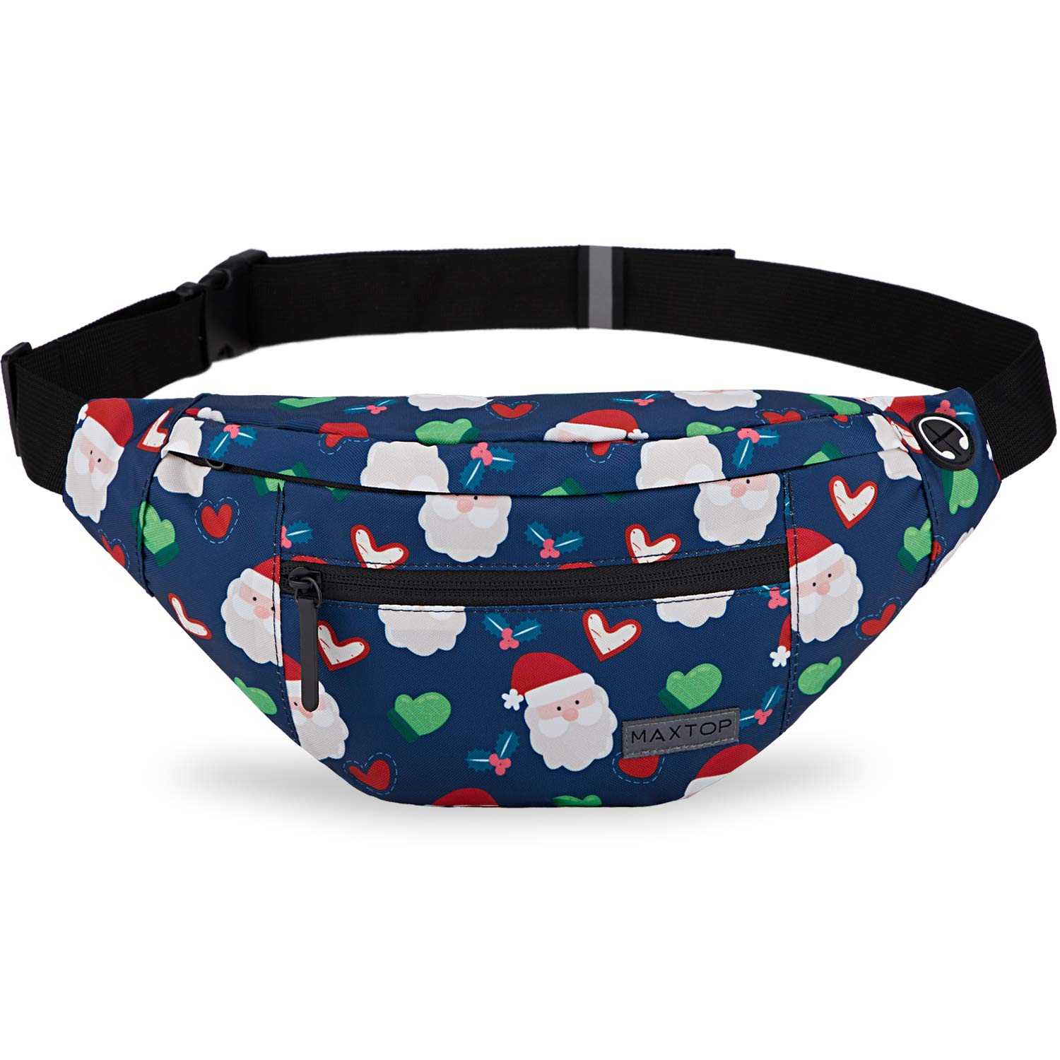 Large Fanny Pack with 4-Zipper Pockets,Gifts for Enjoy Sports Festival Workout Traveling Running Casual Hands-Free Wallets Waist Pack Crossbody Phone Bag Carrying All Phones