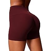 CRZ YOGA Secretsculpt Butterlift Biker Shorts 4" - No Front Seam High Waisted Womens Workout Gym Booty Scrunch Butt