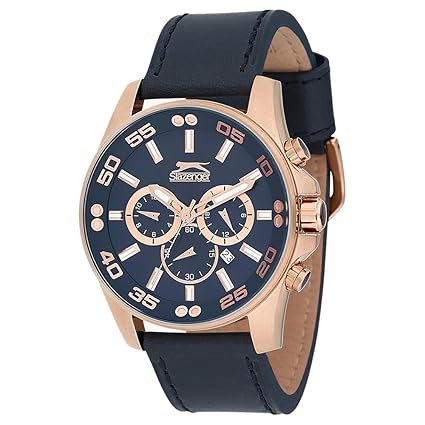 SLAZENGER Mens Chronograph Leather Watch-SL91297201