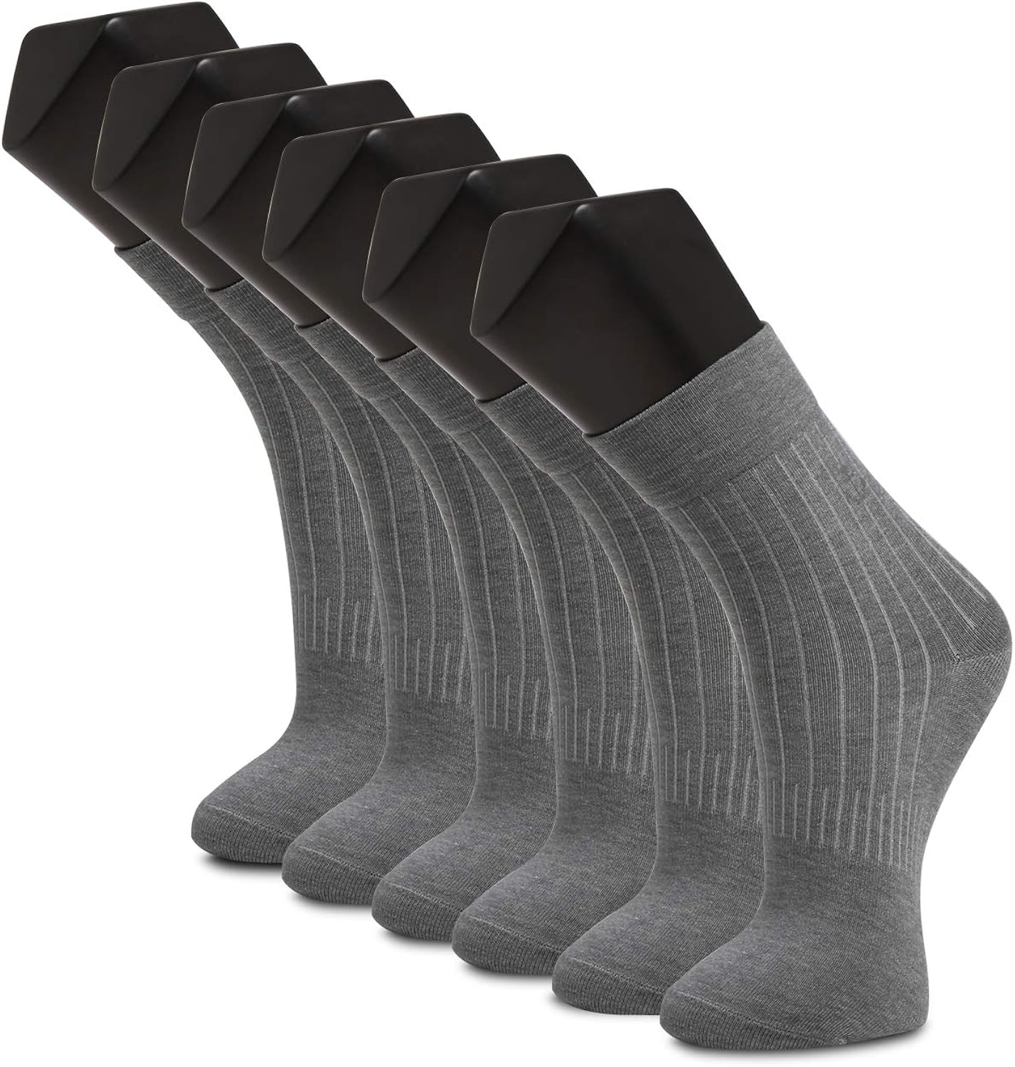 Mens Diabetic Socks Copper(6 Pack) Extra Wide Casual Crew