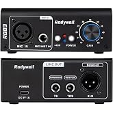 Rodyweil RO03 Mic Preamp,2026 Upgraded, 66db Gain, 120db EIN Ultra Low Noise, for Dynamic &amp; Condenser &amp; Ribbon Microphone &amp; Instrument,with XLR/TRS/TS Line Out, Type C Power Input