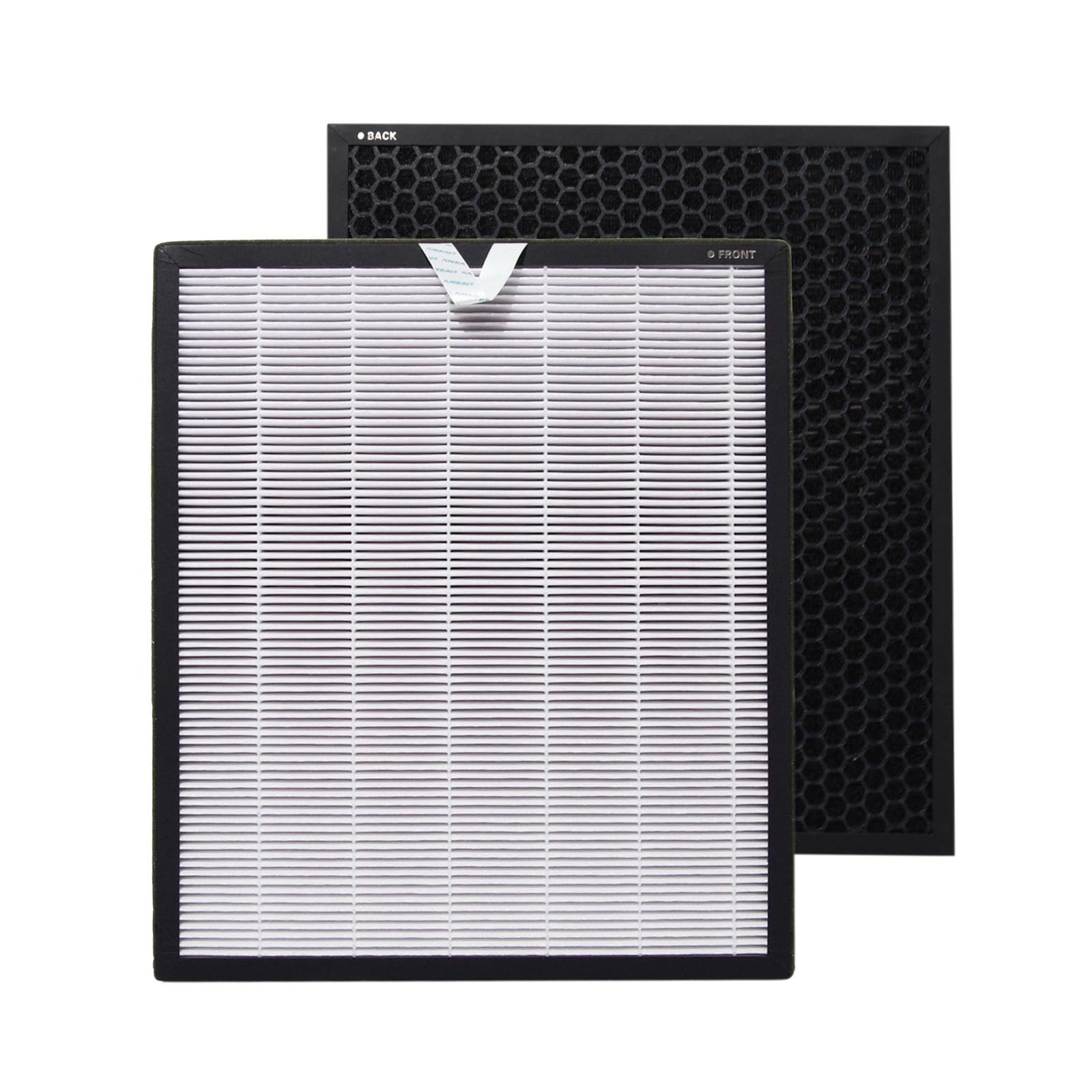 PUREBURG Vital 100S-RF Replacement Filters Compatible with LEVOIT Vital 100S Smart True HEPA Air Purifier,2-Pack H13 HEPA Activated carbon