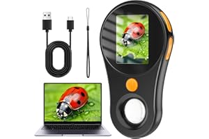 Microscope for Kids OUTACT Portable Microscope Kids Microscope with 8 LEDs 500x Mini Microscope with Optical Magnifier, Children's Pocket Microscope with 4 Levels of Adjustment