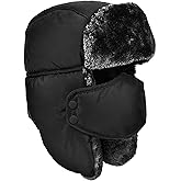 DOXHAUS Unisex Winter Trooper Trapper Hat Warm Hats Hunting Hat with Ear Flaps