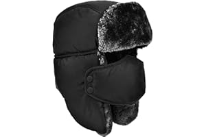 DOXHAUS Unisex Winter Trooper Trapper Hat Warm Hats Hunting Hat with Ear Flaps