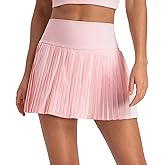 Meslong Pleated Tennis Skirts for Women High Waist Golf Skorts Workout Running Athletic Skirt with Pockets