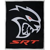 Detroit Shirt Company Dodge SRT Redeye Hellcat Sherpa Fleece Throw Blanket Supersoft and Warm 50" X 60"