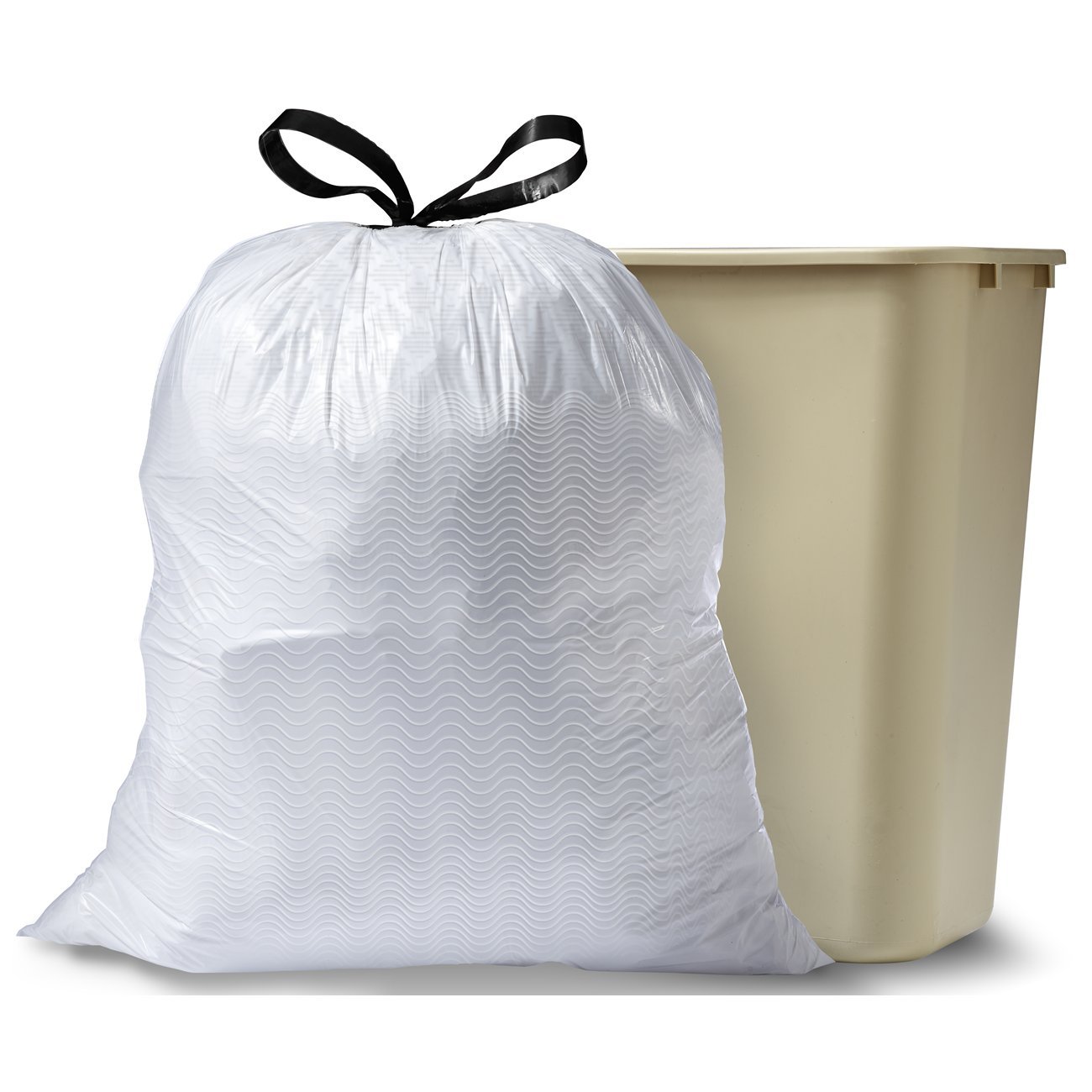Glad OdorShield Tall Kitchen Drawstring Trash Bags - Gain Original Febreze Freshness - 13 Gallon - 100 Count - Image 5
