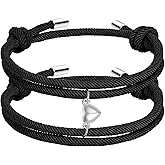 Meajjew Couple Matching Bracelets for Bf And Gf, Best Friend Bracelet,Stretch Adjustable Braid Rope Bracelets Jewelry for Him and Her
