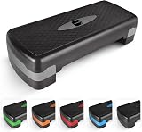 KAYMAN Fitness Steps – Adjustable 10/15 cm Home Gym Aerobics Stepper Grey view 1