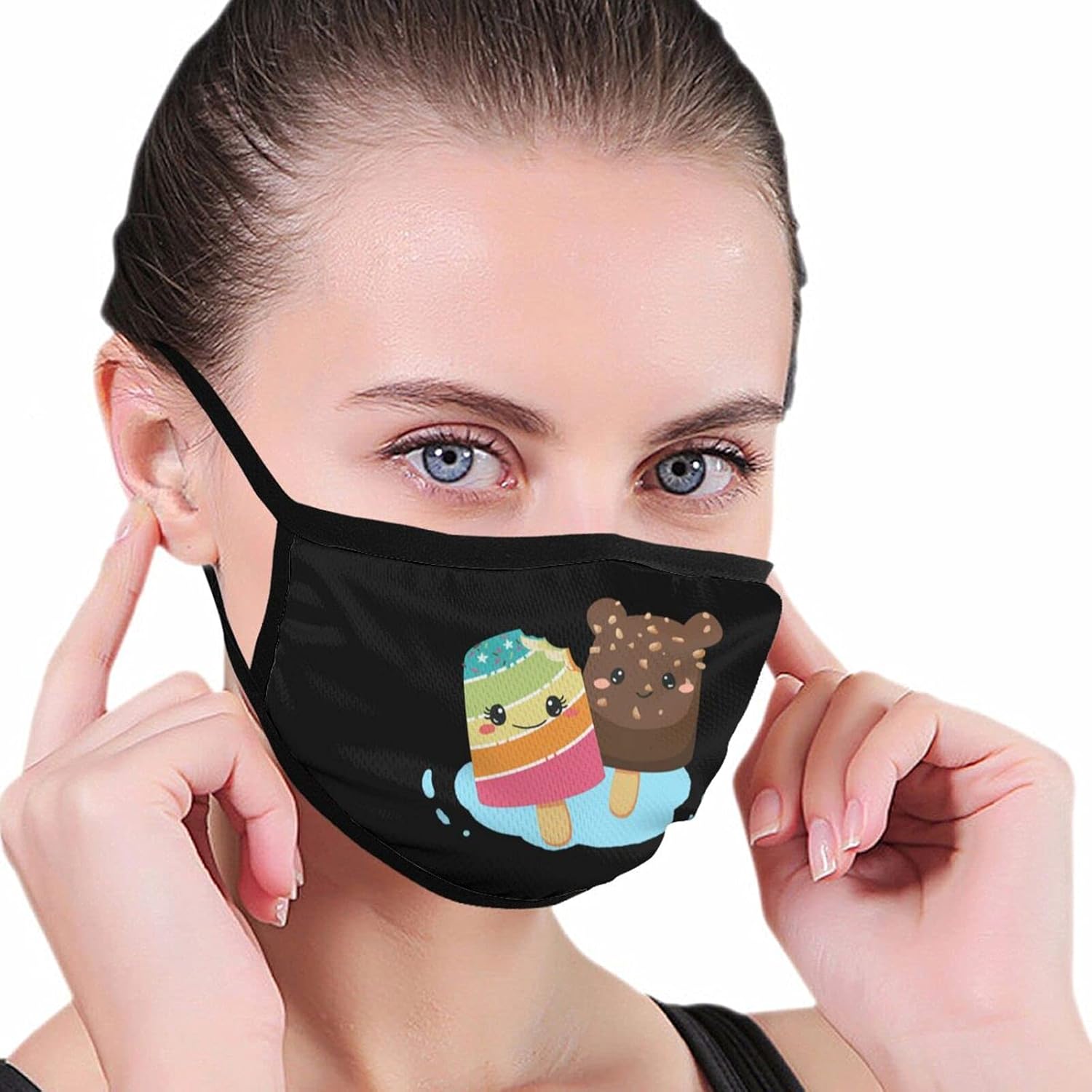 Ice Cream and Popsicles Fashion Face Mask Washable Cloth Face Mask