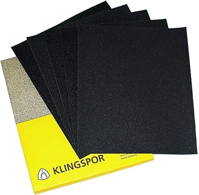 Klingspor 10x 240 Grit Sandpaper Wet Dry 23x28cm Sheets
